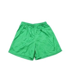 90s Mens Medium Geometric Soccer Shorts Green